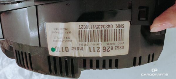 Compteur A4 B7(1) Compteur d'origine Audi (Référence : 8E0920931P)