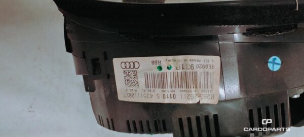 Compteur A4 B7(4) Compteur d'origine Audi (Référence : 8E0920931P)