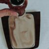 Pommeau bois + soufflet cuir beige A4 B7