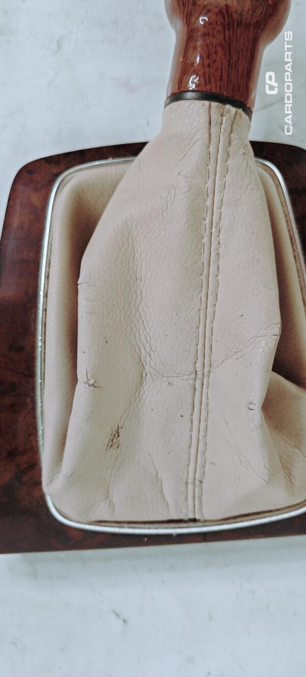 Pommeau bois + soufflet cuir beige A4 B7